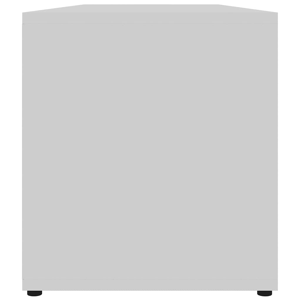 vidaXL Mobile Porta TV Bianco 120x34x37 cm in Legno Multistrato