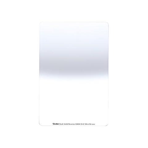 Rollei Rock Solid Reverse GND 4 Foto Filter - robuster Grauverlaufsfilter (100x150 mm) mit umgekehrtem Verlauf aus Gorilla Glas mit Unbreakable Coating - Reverse GND 4 (2 Stops / 0,6) 100 mm System Cover