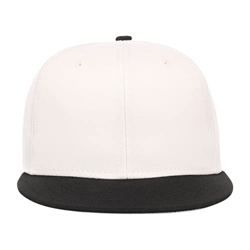 Image of Lids Blank Premium Full Court w /Colored Under Visor Fitted Cap