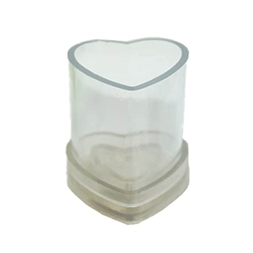 JIUYECAO DIY handgefertigte Kerzenform, multifunktionale DIY-Liebesherz-Kerzenform, transparent, Acryl, Aromatherapie…