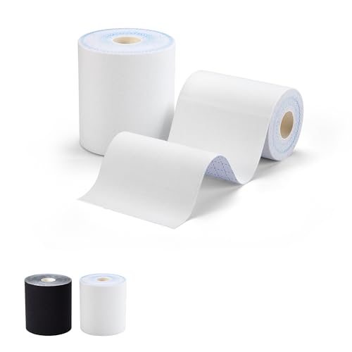 1 Roll Football Turf Tape for Turf Burn - Extra Wide Kinesiology Tape for Arm, Knee, Shoulder, Ankle, and Back - White Athletic Sports Tape - 4 in x 30 Ft