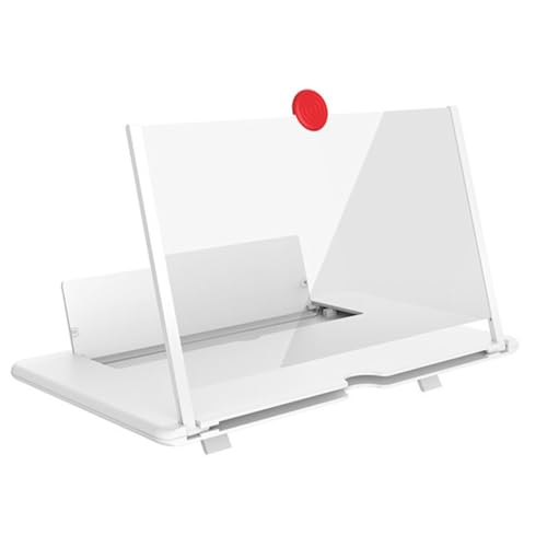 Amplificateur d'écran de téléphone HD blanc loupe portable compacte