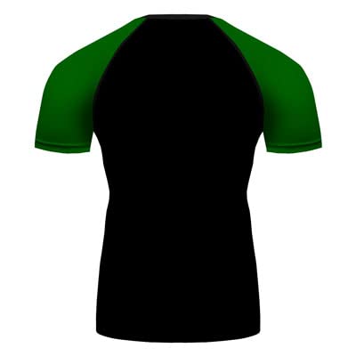 Custom Your Own Print Front & Back BJJ Foundation Rash Guard - Short Sleeve Compression Base Layer Rash Guard2