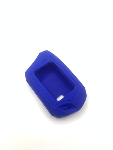 Funda de silicona para Compustar FM de 2 vías color azul carcasa para mando de coche T9 RFX-2WT9-FM
