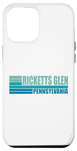 iPhone 12 Pro Max Blue Retro Vintage Ricketts Glen Real City Pennsylvania PA Case