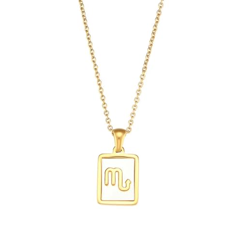 Image of SALTY Anti Tarnish Pendant Necklace for Women | Stylish Locket Neck Chain | Fashion Jewellery Accessories for Girls Boys | Minimal Jewelry | Ideal for Gifting - Scorpio | Gift for Diwali, Christmas, Marriage, Birthday