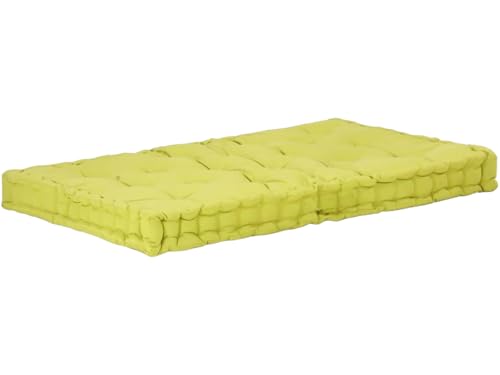 Image of ATOOTFUSION Cotton Box Mattress, 5-Inch Thick, Soft Foldable Floor Mattress Medium Firm, Single Bed Size 72x30X5 Inches (Light Green)