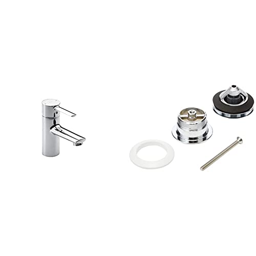 Roca,Targa,Grifería monomando para lavabo con cuerpo liso,A5A3260C00 &,Aqua,Click-clack desagüe universal. Tapón cromado 65 Ø,A505401000