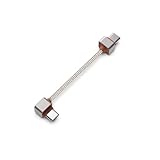 DD ddHiFi TC03SS/TC03SL/TC03LL オーディオデコーダー搭載スマートフォン用USB OTGオーディオデコーダーケーブル、L型/ストレートコネクター (TC03SL(Straight to L-Shaped))