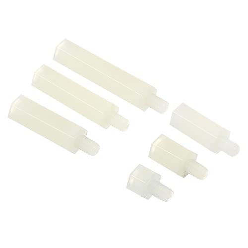 PATIKIL M4 Standoff Screws 180 Pack Nylon Hex PCB Standoffs Nuts for