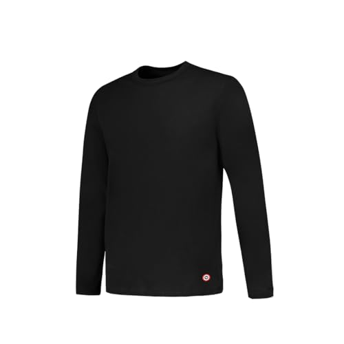 T-Shirt Manches Longues en Coton Noir Le Slip Français pour Homme