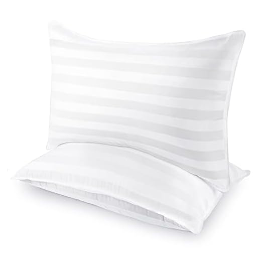 COZSINOOR Hotel Collection Pillows for Sleeping (2-Pack)- Luxury Down Alternative Pillow 100% Breathable Cotton Cover Skin-Friendly (Queen Size)