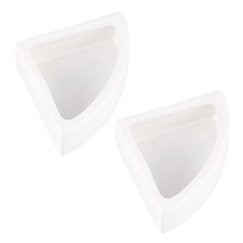 VICASKY 2個 防逃食盆 大 角形 製トカゲ用餌 定 で 食 境 提供 も簡 爬 の飼