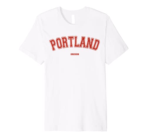 21zRAWAQu6L._SL500_ Portland Oregon OR Red Letter Graphic on Portland Premium T-Shirt