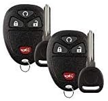 Key Fob Compatible for Chevy Silverado, SaverRemotes Keyless Entry Remote with Ignition Key for Chevy Silverado, Avalanche, Traverse, GMC Sierra, Acadia, Pontiac Torrent, Suzuki XL-7 Key Fob