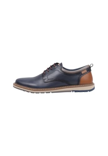 Pikolinos Zapatos Cordones en Cuero Berna para Hombre Color Blue