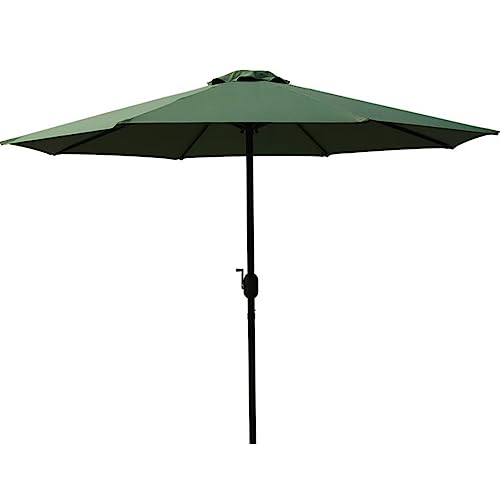 Parasol d'extérieur 9 pieds manivelle anti-UV pour fraîcheur de jardin