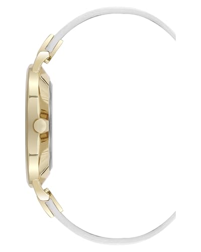 Nine West Women's Floral Dial Smooth Strap Watch