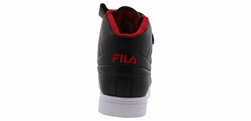 Fila Men's Vulc 13 Fashion Sneakers, Black/Fila Red/Jeally Bean - 123
