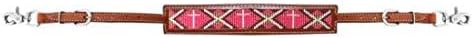 Showman Leather Wither Strap w/Beaded Cross Design