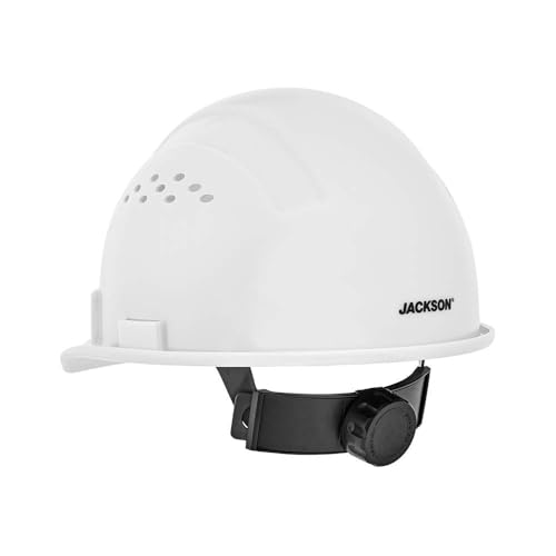 Jackson Safety Advantage Front Brim Hard Hat, Vented, 4-pt. Ratchet Suspension, White, 20220 - Thumbnail 3