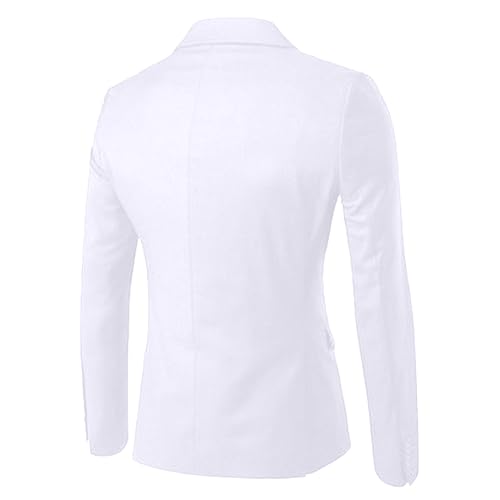 Mens Business Casual Sport Coat Solid Color Slim Fit One Button Suit Jacket Stylish Daily Formal Blazers4
