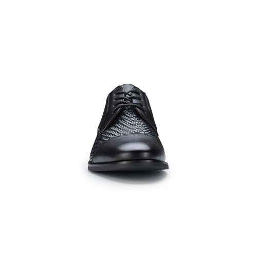 Image of Ferro Aldo Men's Modern Cap-Toe Derby Collection | Statement Dress Shoes in Floral, Woven, & Classic Styles