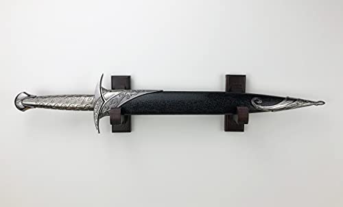 Nangopop Sword Wall Mount Display Hooks - Wood Sword Holder Rack, Hanger For Martial Arts Weapons, Axe, Knife, Dagger, Lightsaber And Wizard Wand At Home Or Office #TOP2