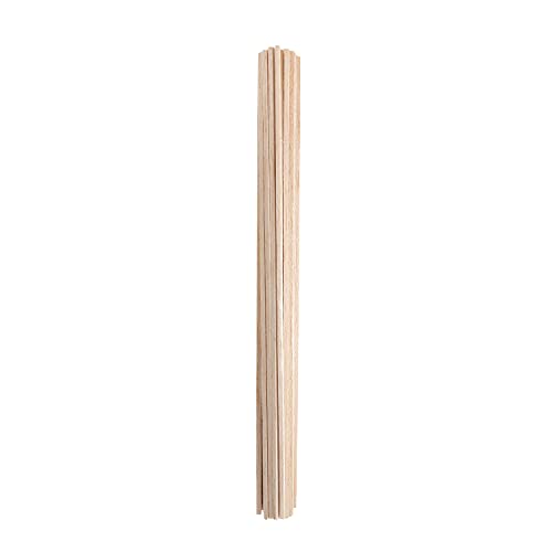 Craftiff Balsa Wood Sticks 1/8 Inch Square Dowels 12 Long - Pack of 50 by