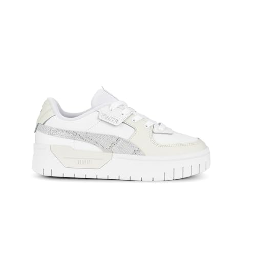 PUMA Kids Girls Cali Dream Animal Print Lace Up Sneakers Shoes Casual - White - Size 7 M