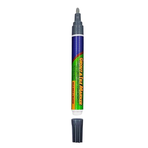 Rotulador para juntas de azulejos, lápiz reparador de color para juntas de azulejos, lápiz de reparación de baldosas, lápiz de reparación de mortero de azulejos con cabezal de bolígrafo de repuesto,