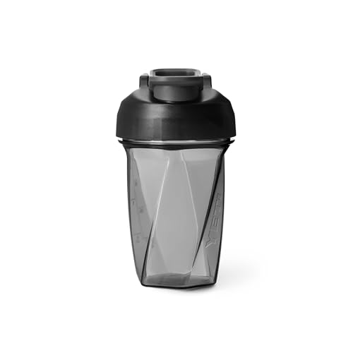 Image of YETI Yonder Helimix Vortex Blender Shaker Bottle Holds up to 20oz | No Blending Ball or Whisk | USA Made | Portable Pre Workout Whey Protein Drink Shaker Cup | Dishwasher Safe, Charcoal