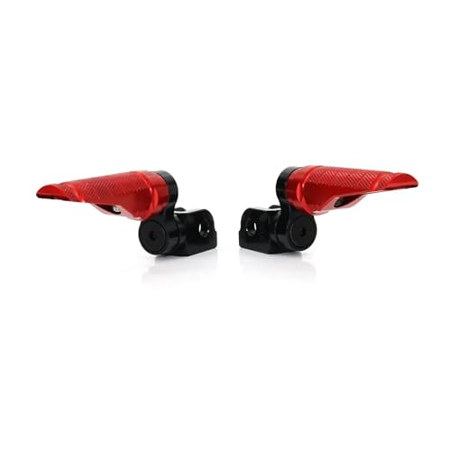 CAWEUER Motorrad Einstellbare Vordere Fußstützen Fußrasten Kompatibel Mit Suzuki Katana SV650 2016-2019 SV650X 2018-2019 SFV650 Gladius 2009-2015(Red)