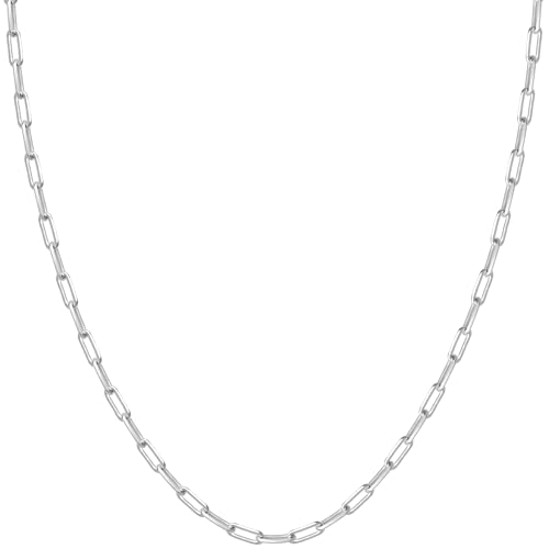 シルバー925 あずきチェーン ネックレス(幅約2mm/50cm)