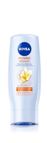 NIVEA Power Repair Reparatur SpĂĽlung (200 ml), reparierende HaarspĂĽlung mit Squalan Serum und Monoi-Ă–l, pflegender Conditioner fĂĽr gesunde Haare und mehr Glanz