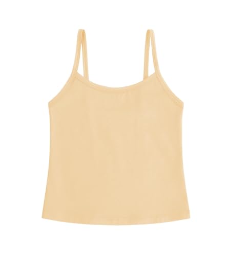 Image of Dreammonkey Girl's Full Sleeveless Camisole Tank Tops Kids Comfort Breathable Dance Tank Tops(Ages 2T-14Years)