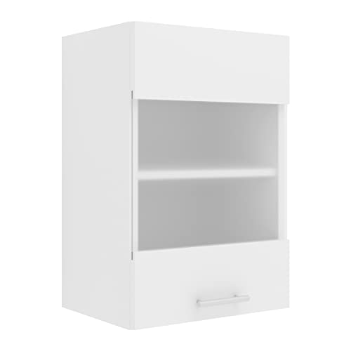 Armadio da Cucina Larghezza 40 cm Anta Vetro Opaco a Muro Mobili Esilo da 40 cm Anta a Muro Bianco