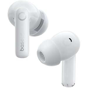 Baseus Bass BP1 Pro Noise Cancelling Wireless Earbuds, Real-Time Adaptive Noise Cancelling, Adaptive Active EQ, LDAC Hi-Res Sound, 6-Mic AI Clear Calls, 55H Playtime, IP55 Waterproof, Blueto