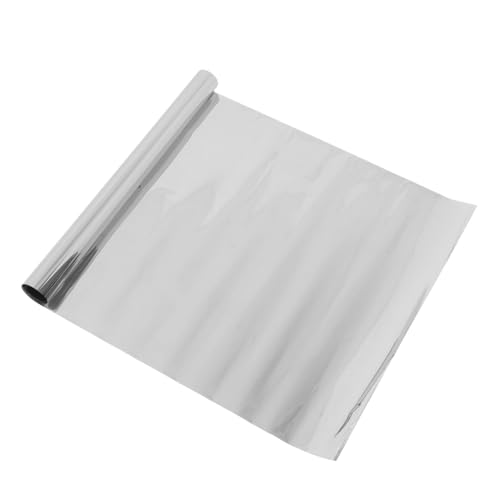 Toyvian Sichtschutzfolie für Fenster Einseitig Blickdichte Fensterfolie Selbstklebende Verspiegelte Sichtschutzfolie für Glasfenster Vinylrolle mit Spiegeleffekt Reflektierende