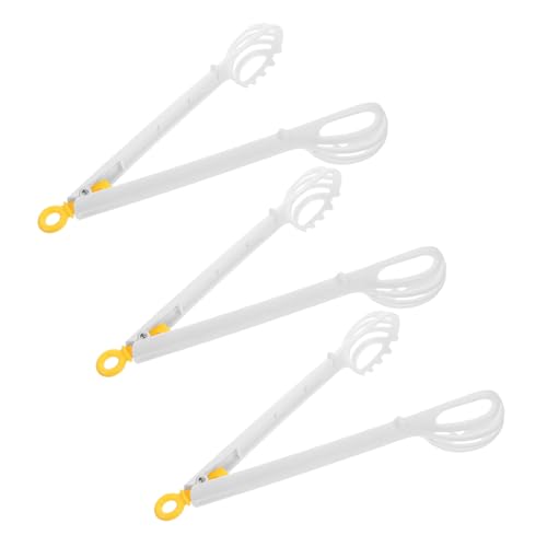 HOLIDYOYO 3個 ビュッフェ卵クリップ 多機能卵ビーター キッチン泡立て器 White