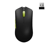 Darmoshark M3SMAX Wireless Gaming Mouse,Tri-Mode 2.4G/USB-C/Bluetooth Mouse Up to 30000DPI,PAW3950 Optical Sensor Lightweight 52g,5 programmable Button,Computer Mouse for Laptop,PC,Windows,Mac(Black)