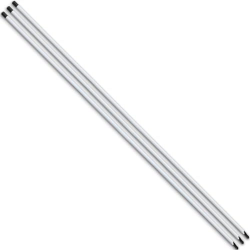 Ihomepark Golf Alignment Sticks, 3 Pack 58”Golf Sticks Alignment Rods, Full Golf Practice Swing Trainer to Align Your Golf Shot, White