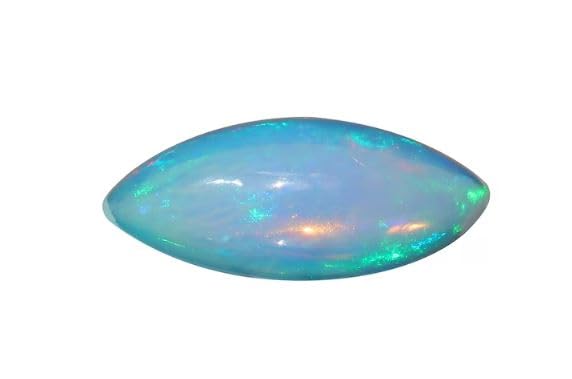 Cabochon d'opale éthiopienne naturelle 14,3 mm pour la fabrication de bijoux artisanaux