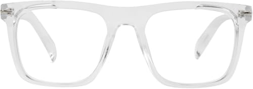 Image of Blue Light Glasses for Men Women Trendy Square Frame Blue Light Blocking Lens Computer Eyeglasses