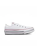 Collo alto Converse 372862C Chuck Taylor all Star Eva Lift Canvas Platform Uomo, White/Garnet/Navy EU 27