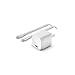 Belkin BoostCharge USB C 30W GaN Wall Charger w/ Power Delivery - iPhone Charger Fast Charging - USB C Charger for MacBook Pro, iPhone 16, iPad Pro - Includes Lightning Cable