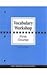 Vocabulary Workshop: First Course
