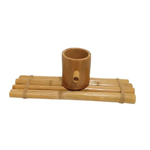 Fontana d'acqua in bambù con pompa, fatta a mano Feng Shui Outdoor Garden Caratteristica Fontana decorativa per spazi tranquilli,