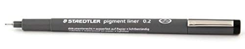 Staedtler Delineador con Pigmento 0.2mm Tinta Negra [Paquete de 2]