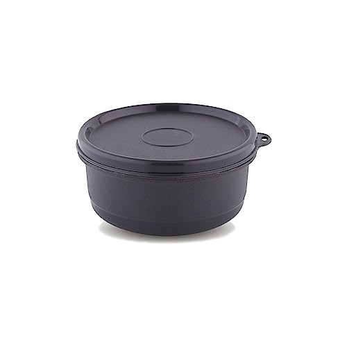 Attro Micron Stainless Steel Double Wall Storage Containers Airtight & Leak Proof Containers for Office Use, School, Picnic, 400 ml - Black